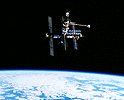 Mir in orbit